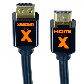 Xantech EX Series Bulk Pack (40) - High-speed HDMI Cable with X-GRIP Technology (0.7m)