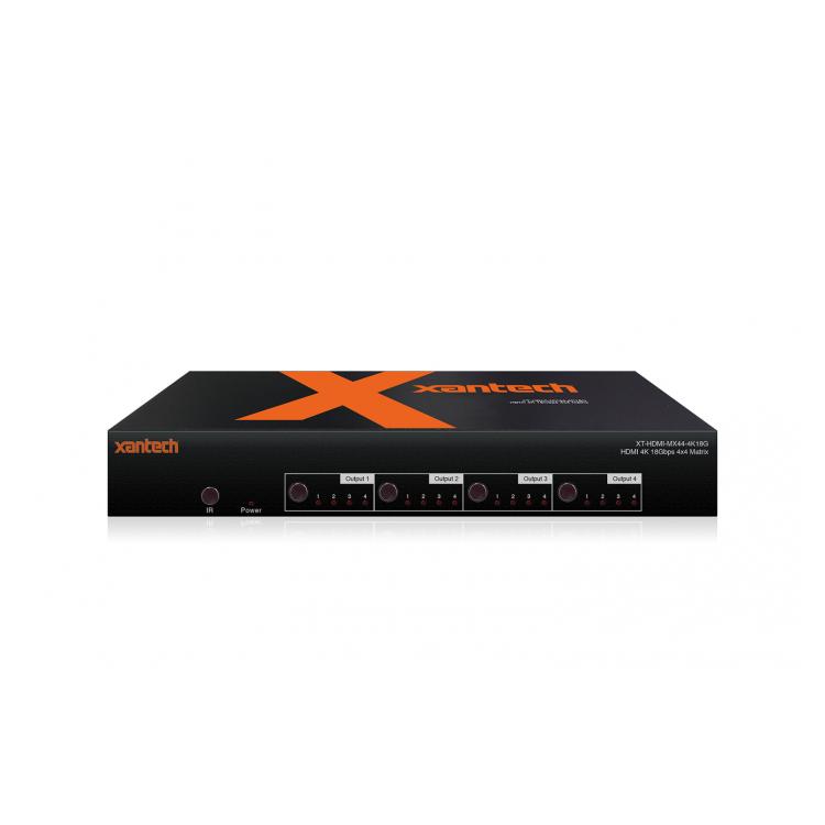HDMI 2.0 4x4 Matrix with Audio Breakout and EDID Management